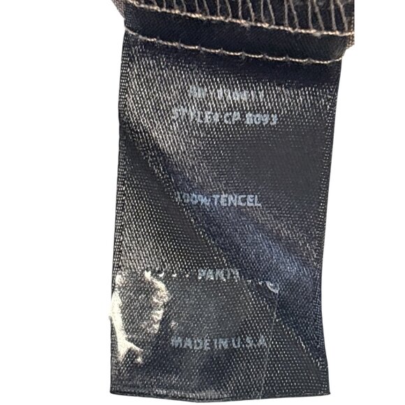 Amadi For Amour Vert Womens Wide-Leg Cropped Pants M Tencel Elastic Waist Brown - Picture 5 of 9